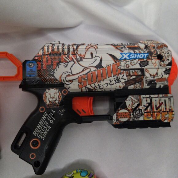NWOB Sonic the Hedgehog Zuru XShot Flux Dart Guns Lot of 3 + 32 Darts - Picture 4 of 5